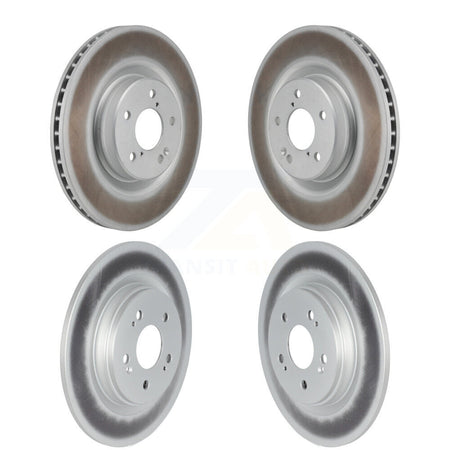 Front Rear Coated Disc Brake Rotors Kit For 2023-2024 Honda Pilot KG-102069