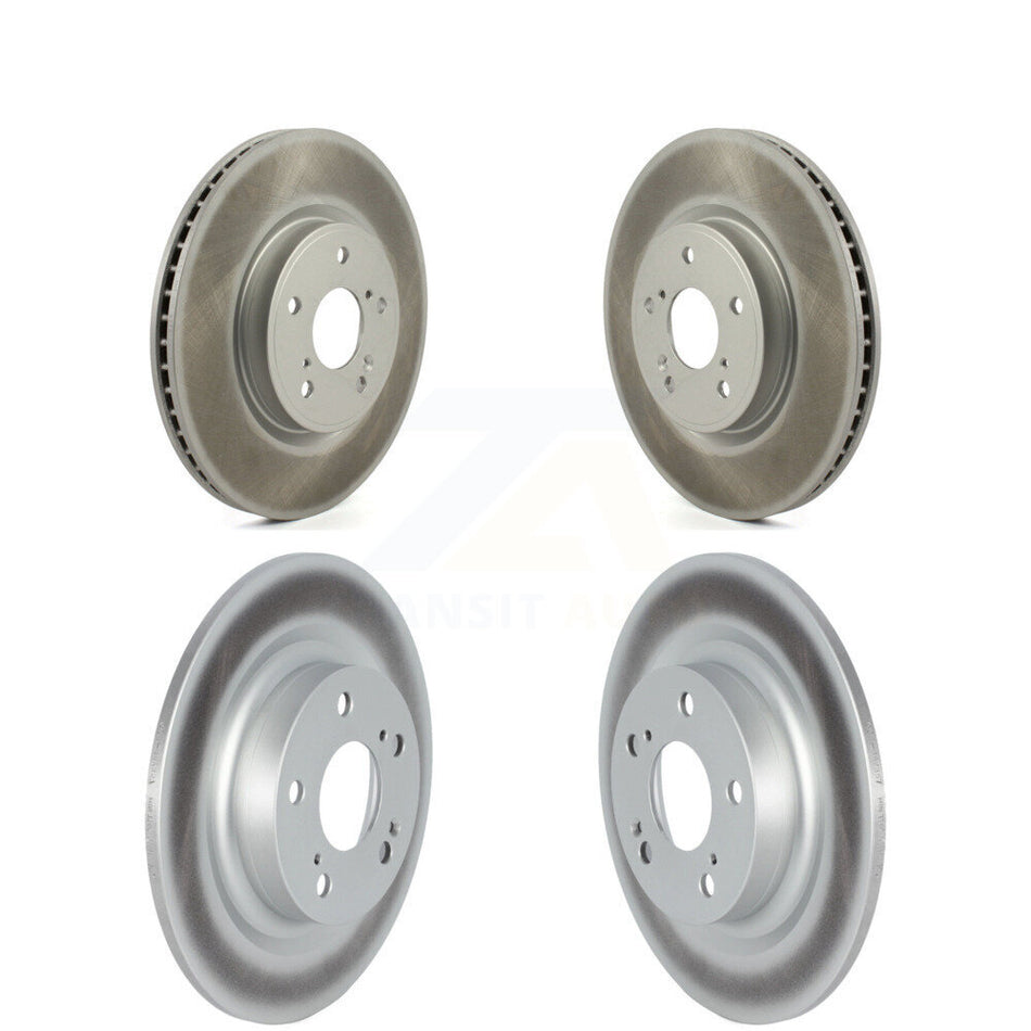 Front Rear Coated Disc Brake Rotors Kit For 2024 Acura Integra 1.5L KG-102071