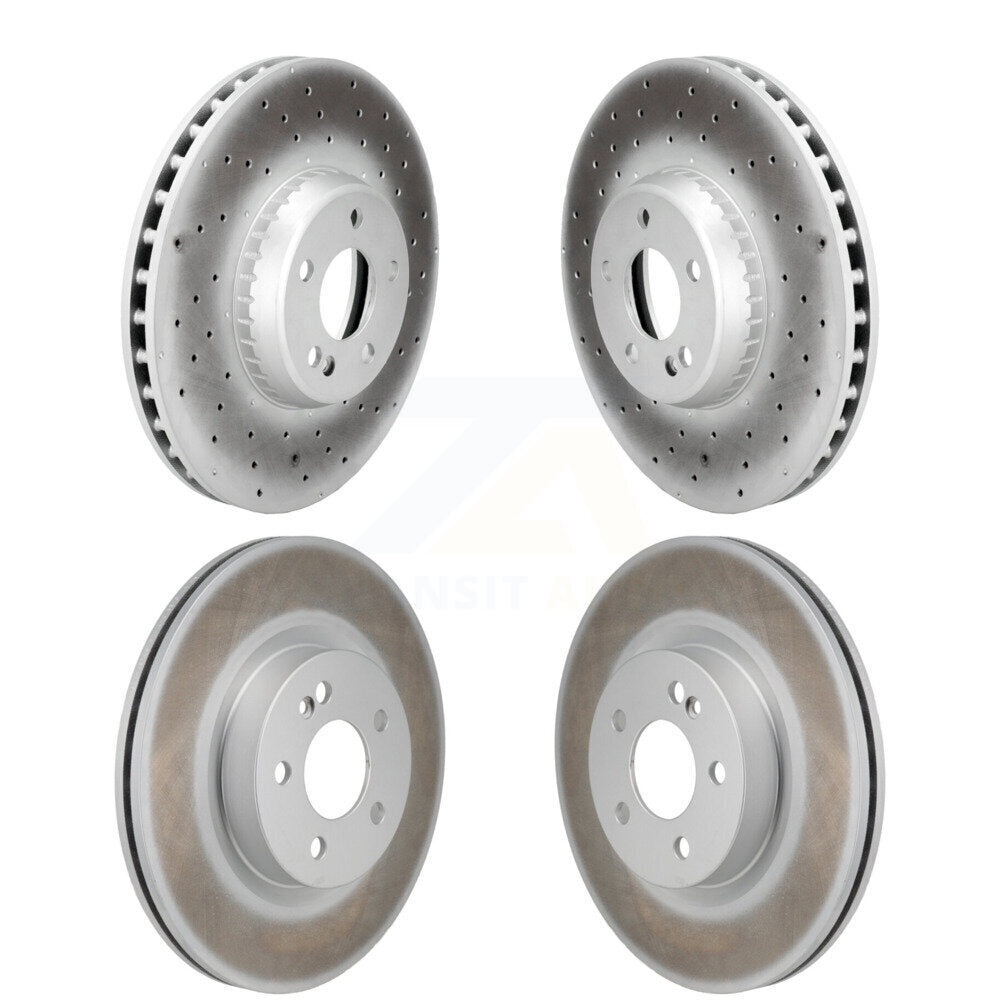 Front Rear Coated Disc Brake Rotors Kit For Mercedes-Benz GLC300 KG-102076