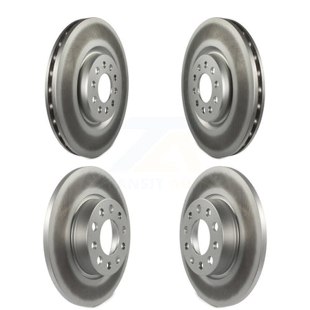 Front Rear Coated Disc Brake Rotors Kit For 2023 Jeep Compass Dodge Hornet KG-102077