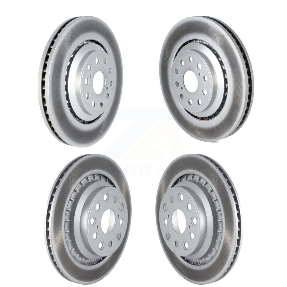 Front Rear Coated Disc Brake Rotors And Hub Assembly Kit For Lexus LS460 LS600h KG-102083