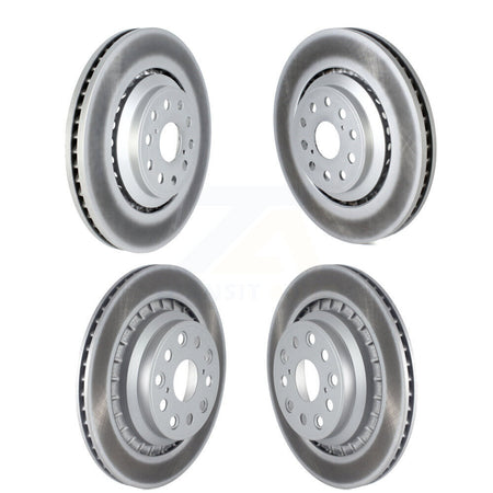 Front Rear Coated Disc Brake Rotors And Hub Assembly Kit For Lexus LS460 LS600h KG-102083