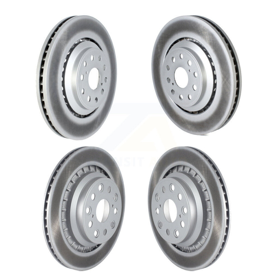 Front Rear Coated Disc Brake Rotors And Hub Assembly Kit For Lexus LS460 LS600h KG-102083