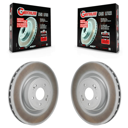 Rear Coated Disc Brake Rotor Pair For 2024-2026 Genesis G70 With 340mm Diameter KG-102084