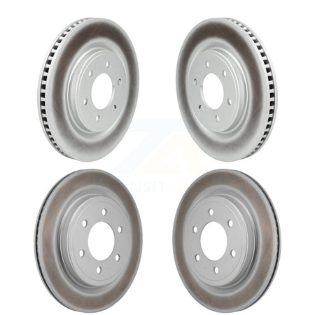 Front Rear Coat Brake Rotor Kit For 23 Ford F-150 Lightning With 336mm Diameter KG-102086