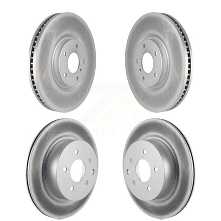 Front Rear Coat Disc Brake Rotor Kit For INFINITI G37 Sedan with RWD Without Brembo Brakes KG-102088