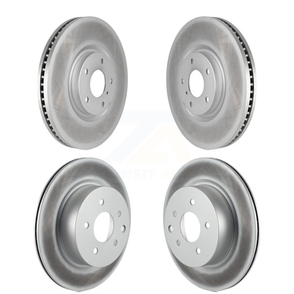 Front Rear Coat Disc Brake Rotor Kit For INFINITI G37 Sedan with RWD Without Brembo Brakes KG-102088