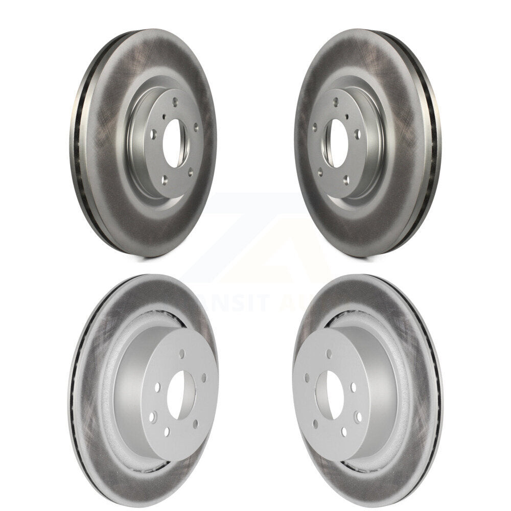 Front Rear Coat Disc Brake Rotor Kit For INFINITI G37 Coupe with AWD Without Brembo Brakes KG-102089