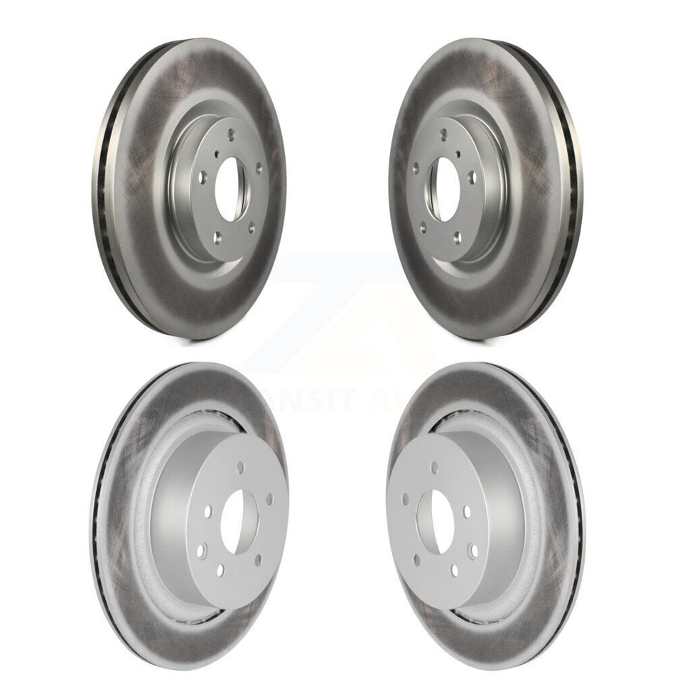 Front Rear Coat Disc Brake Rotor Kit For INFINITI G37 Coupe with AWD Without Brembo Brakes KG-102089