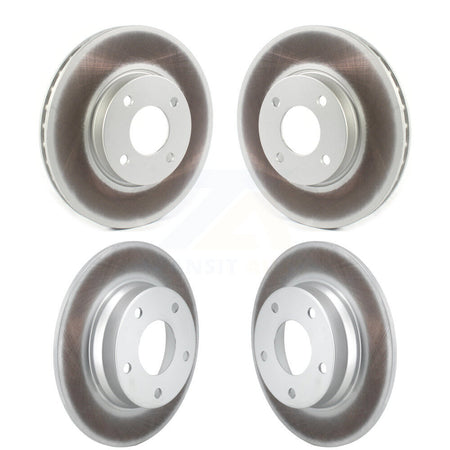 Front Rear Coated Disc Brake Rotors Kit For 2024 Nissan Sentra SV SR with rear brakes KG-102095