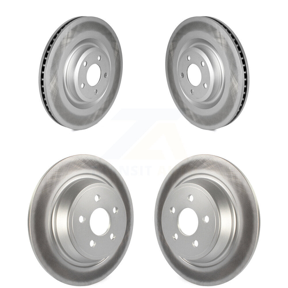 Front Rear Coat Brake Rotor Kit For Ford Police Interceptor Utility With Solid Rotors KG-102097