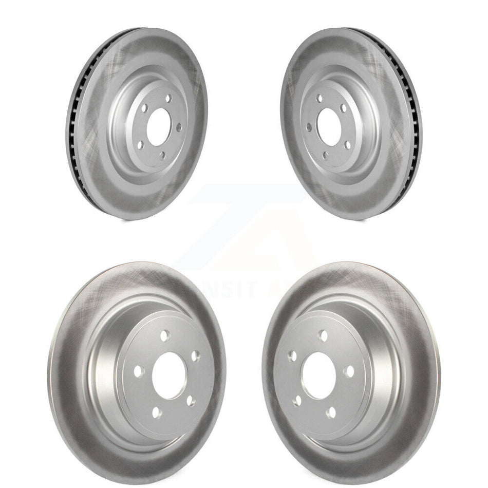 Front Rear Coat Brake Rotor Kit For Ford Police Interceptor Utility With Solid Rotors KG-102097