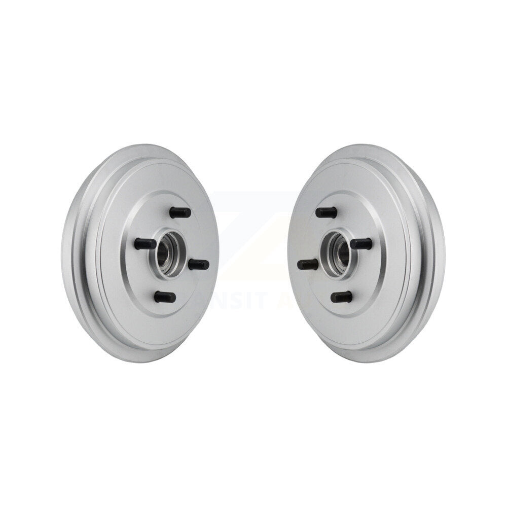 Rear Coated Brake Drums Pair For Nissan Micra Versa Note Wheel Bearing Included KG-102103