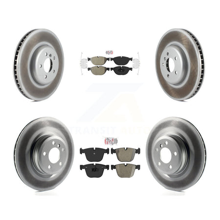 Front Rear Semi-Metallic Pad Coat Brake Rotor Kit (6Pc) For BMW 750i xDrive 750Li 550i GT KGA-100011