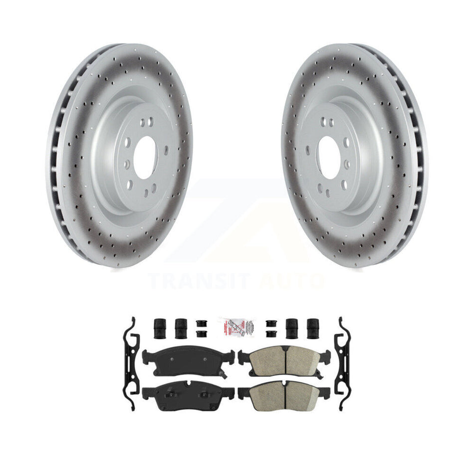 Front Coat Brake Rotors Ceramic Pad Kit For Mercedes-Benz ML350 GLE400 GLE350 ML400 ML250 KGA-100021