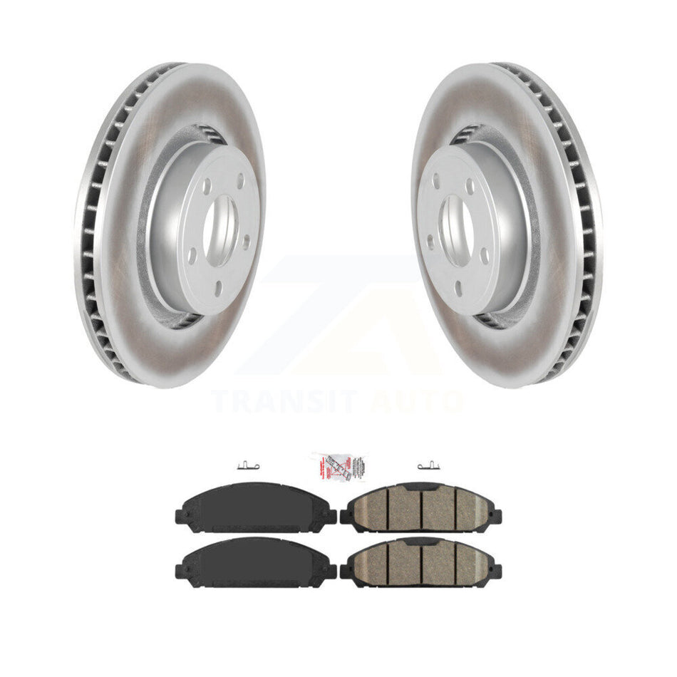 Front Coated Disc Brake Rotors And Ceramic Pads Kit For Ford Mustang KGA-100027