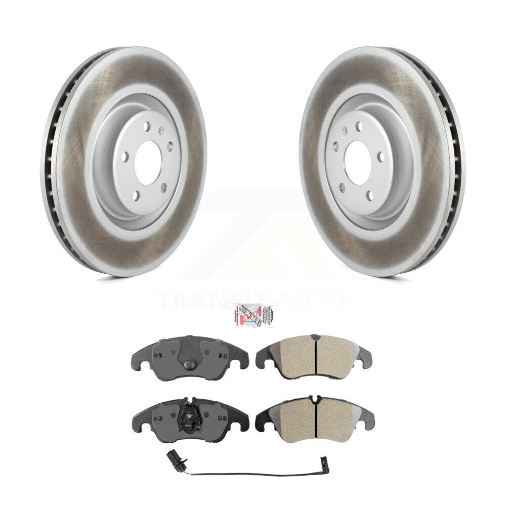 Front Coat Brake Rotors Semi-Metallic Pad Kit For Audi A6 With 356mm Diameter Rotor KGA-100034