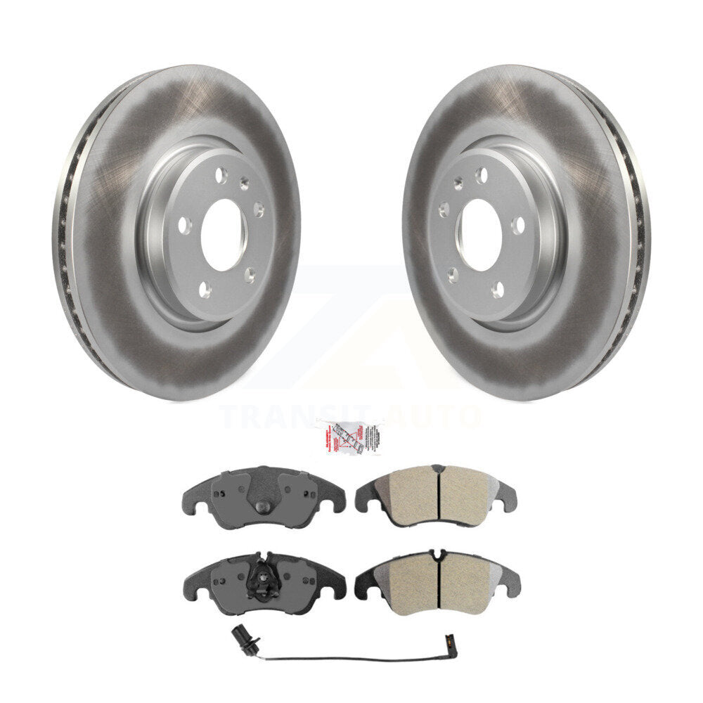 Front Coated Brake Rotor Semi-Metallic Pad Kit For Audi A4 Quattro Q5 A5 allroad A7 S5 A6 KGA-100036