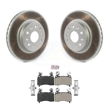 Front Coated Disc Brake Rotor And Semi-Metallic Pad Kit For Cadillac CTS Chevrolet Camaro KGA-100052
