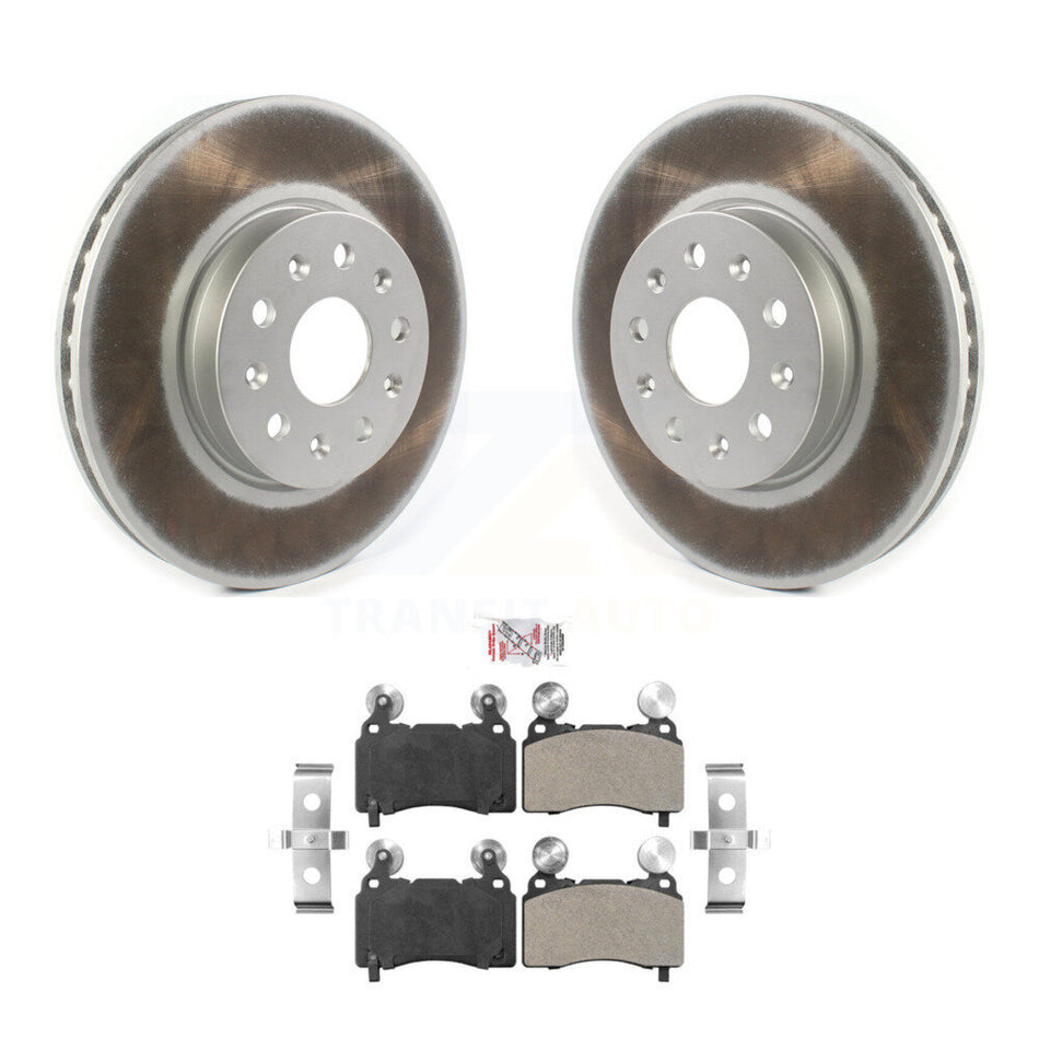 Front Coated Disc Brake Rotor And Semi-Metallic Pad Kit For Cadillac CTS Chevrolet Camaro KGA-100052