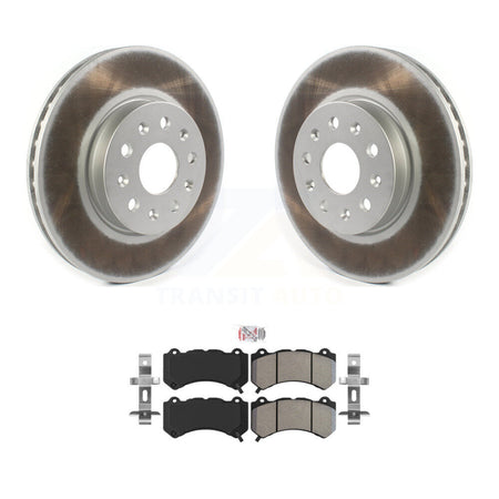 Front Coated Disc Brake Rotors And Semi-Metallic Pads Kit For Chevrolet Camaro LT LS KGA-100058