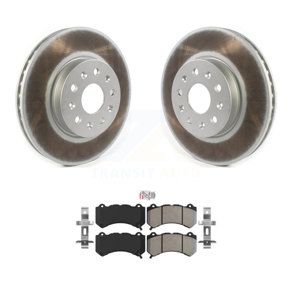 Front Coated Disc Brake Rotors And Semi-Metallic Pads Kit For Chevrolet Camaro LT LS KGA-100058