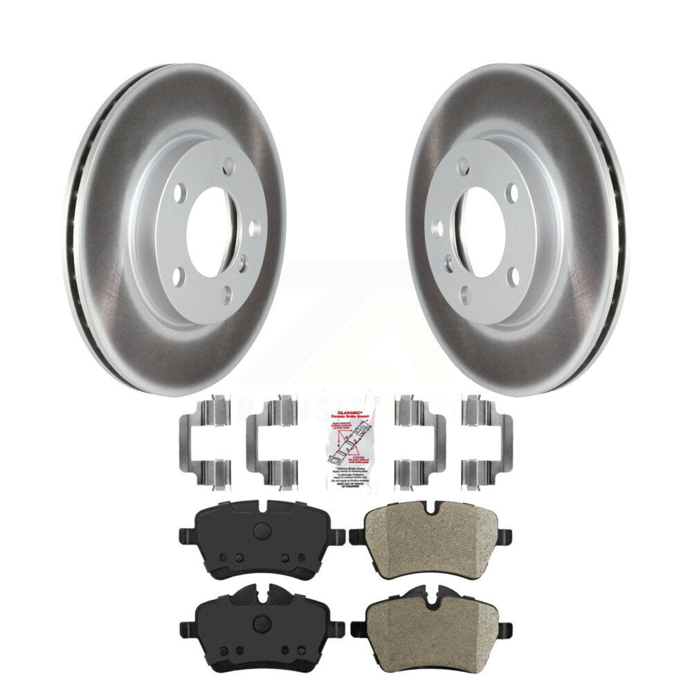 Front Coated Disc Brake Rotors & Semi-Metallic Pad Kit For Mini Cooper Countryman Paceman KGA-100062