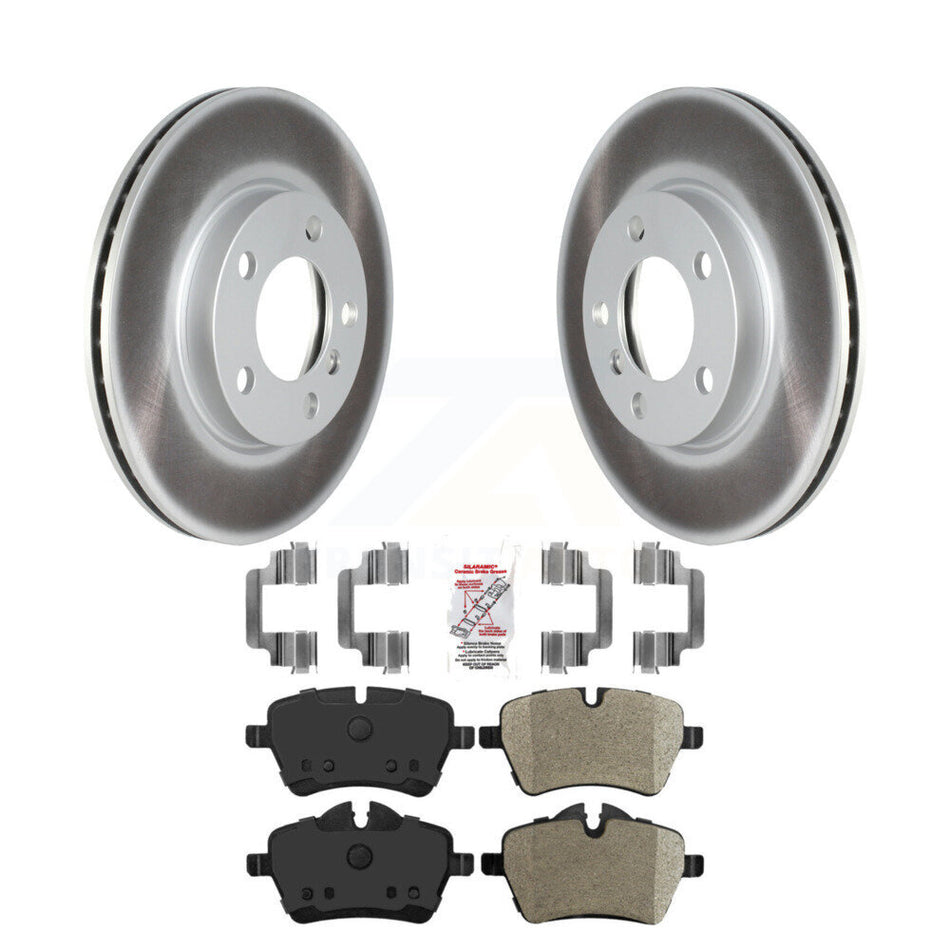 Front Coated Disc Brake Rotors & Semi-Metallic Pad Kit For Mini Cooper Countryman Paceman KGA-100062