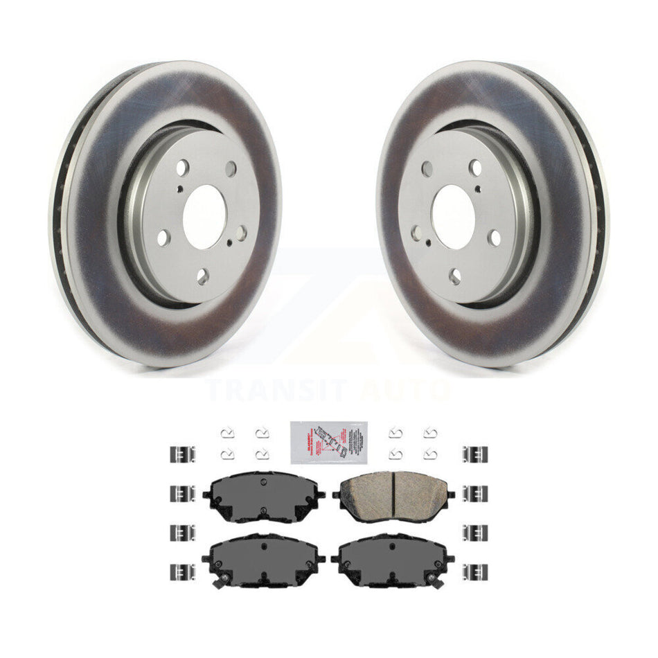 Front Coated Disc Brake Rotors And Ceramic Pads Kit For Toyota C-HR KGA-100070