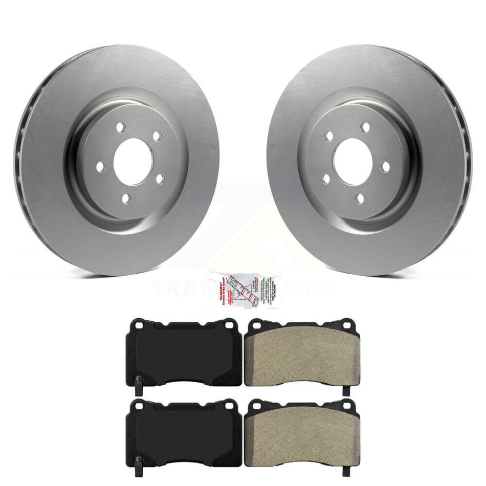 Front Coated Disc Brake Rotors And Semi-Metallic Pads Kit For Ford Mustang KGA-100073