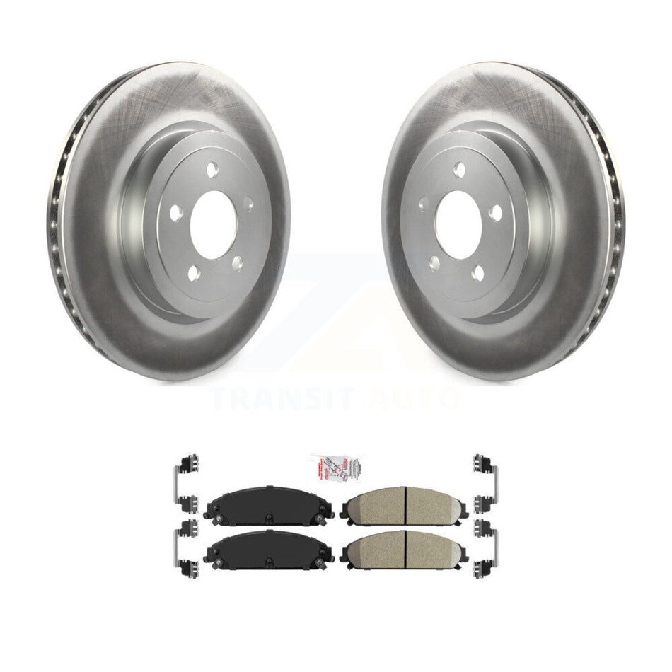 Front Coated Brake Rotor Ceramic Pad Kit For Dodge Chrysler 300 Charger Challenger Magnum KGA-100083