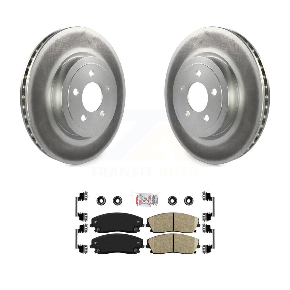 Front Coat Brake Rotors Ceramic Pad Kit For Dodge Charger With 345mm Diameter Rotor KGA-100086
