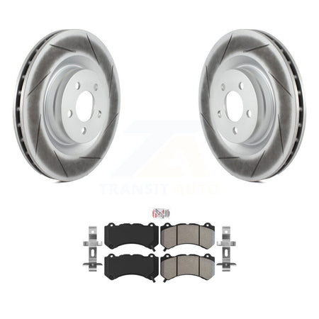 Front Coated Disc Brake Rotors And Semi-Metallic Pads Kit For Dodge Challenger Charger KGA-100092