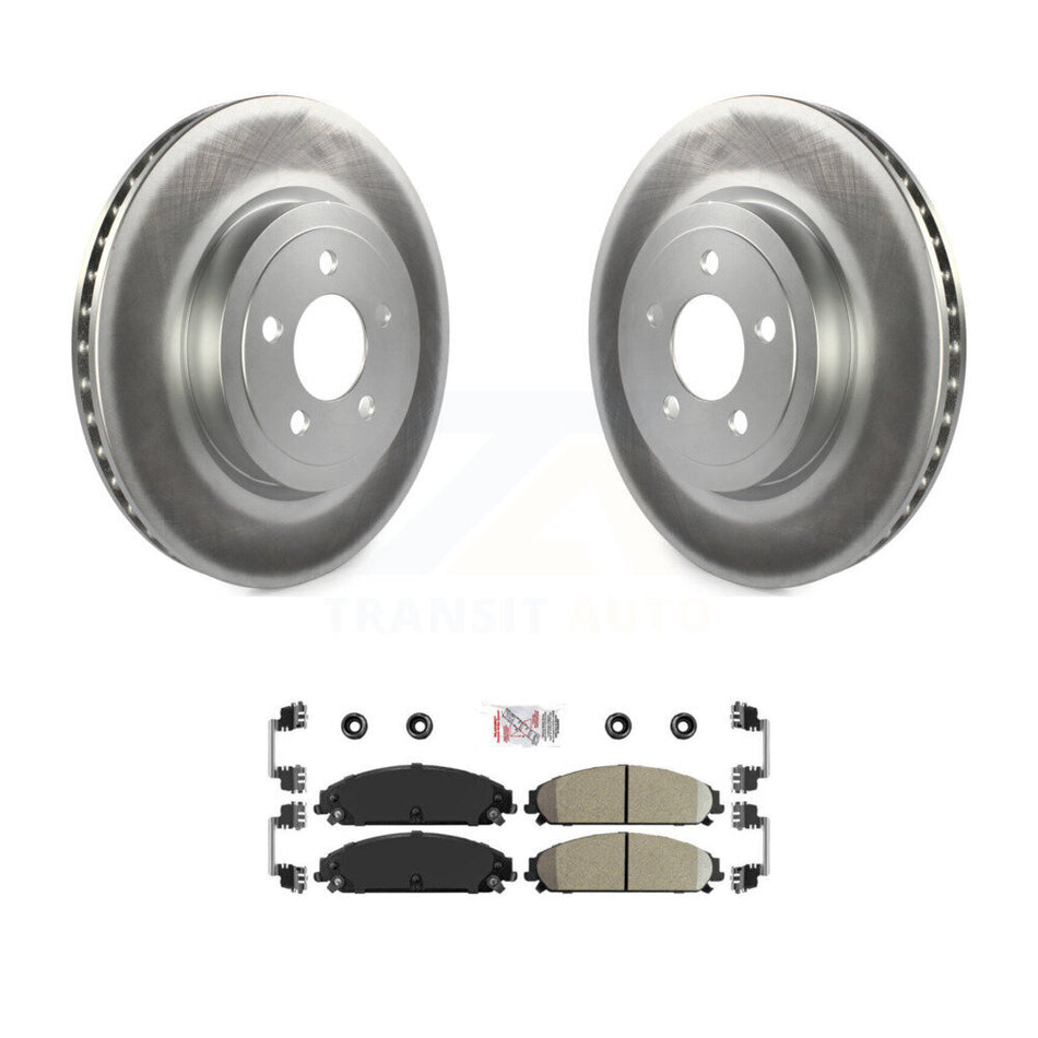 Front Coated Brake Rotor Ceramic Pad Kit For Dodge Chrysler 300 Charger Challenger Magnum KGA-100103