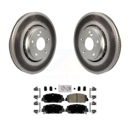 Front Coated Disc Brake Rotors And Ceramic Pads Kit For Honda Civic Accord KGA-100119