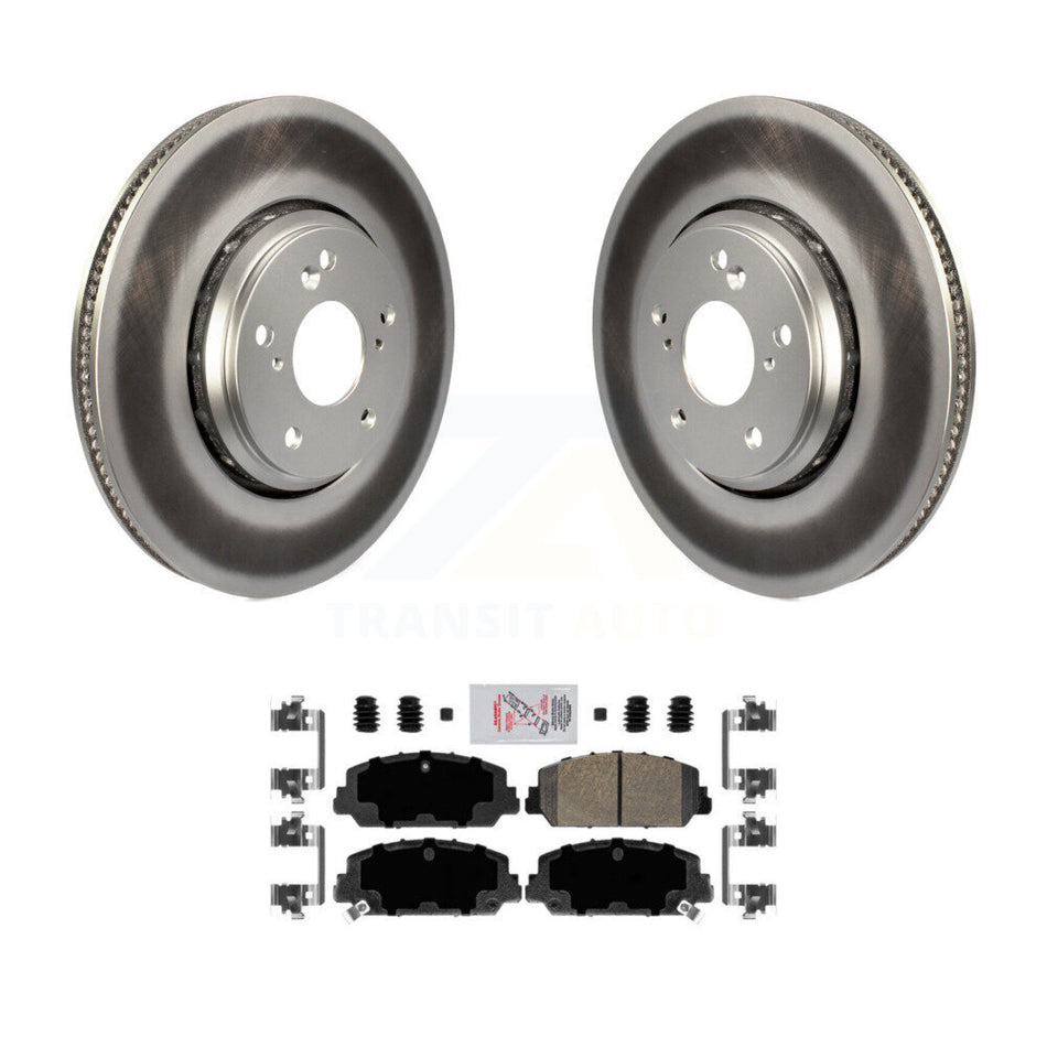 Front Coated Disc Brake Rotors And Ceramic Pads Kit For Honda Civic Accord KGA-100119