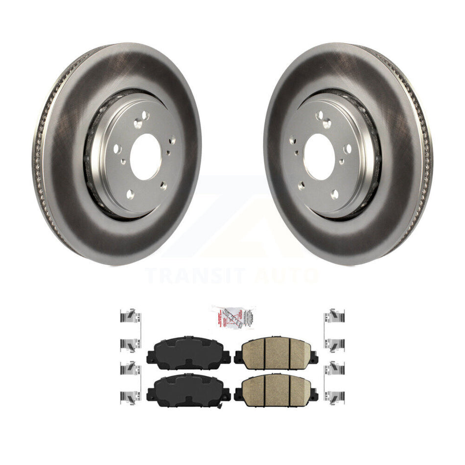 Front Coat Brake Rotor Ceramic Pad Kit For Honda Accord Hybrid EX-L Touring KGA-100121