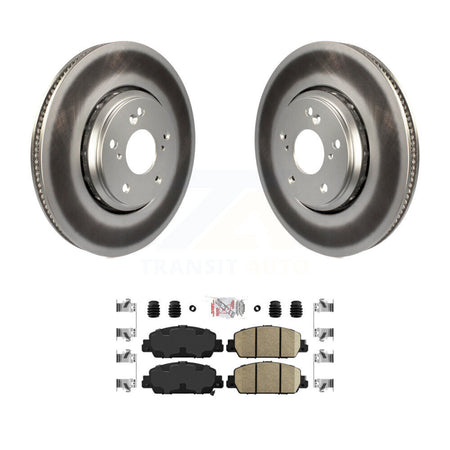Front Coat Brake Rotor Ceramic Pad Kit For Honda Accord Hybrid EX-L Touring KGA-100122