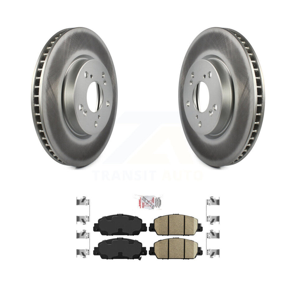 Front Coated Disc Brake Rotors And Ceramic Pads Kit For Honda Accord KGA-100124