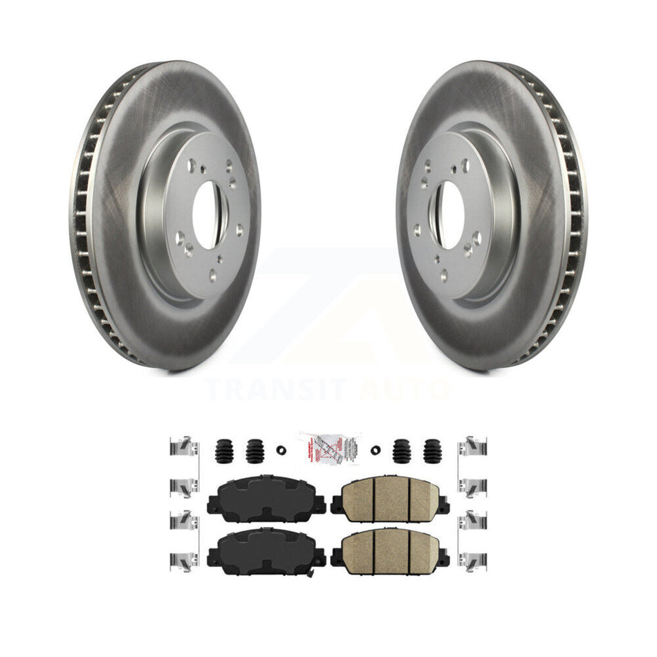 Front Coated Disc Brake Rotors And Ceramic Pads Kit For Honda Accord KGA-100125