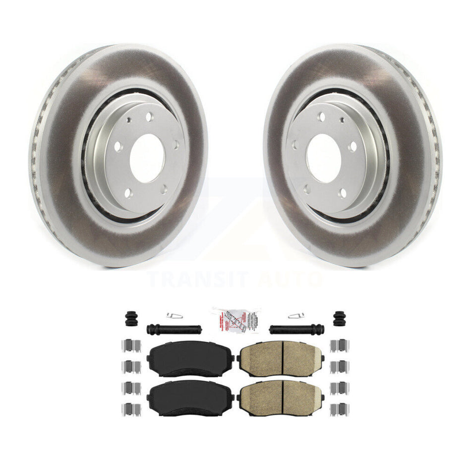Front Coated Disc Brake Rotors And Ceramic Pads Kit For Mazda CX-5 CX-9 KGA-100135