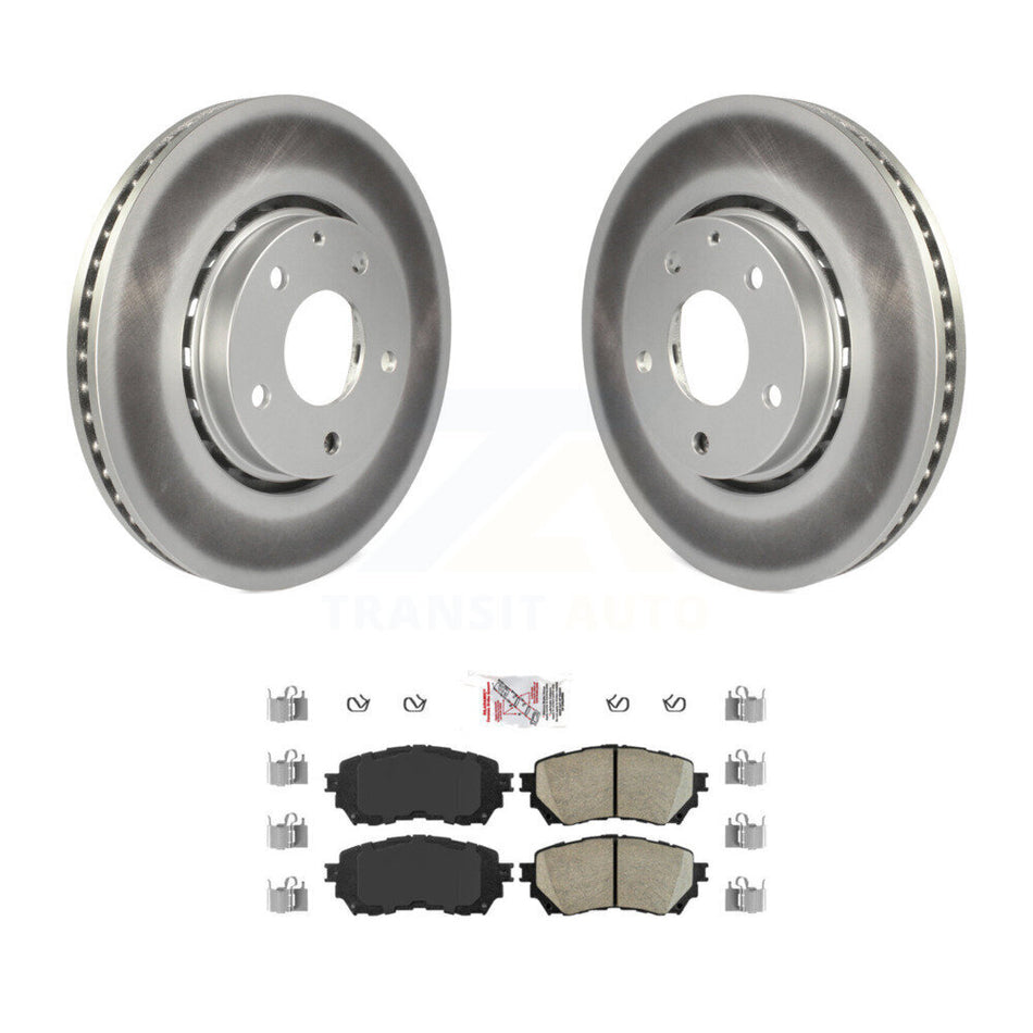 Front Coated Disc Brake Rotor & Ceramic Pad Kit For 2019-2021 Mazda 6 Naturally Aspirated KGA-100139