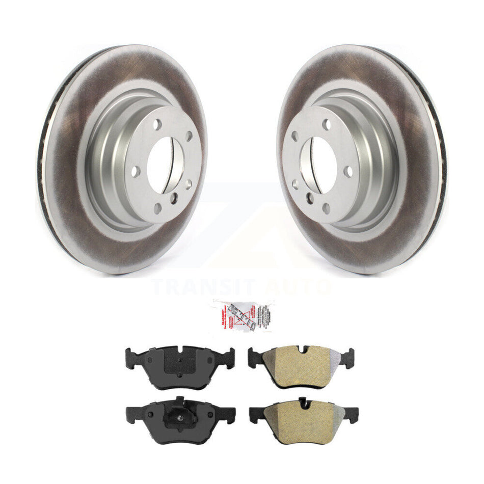 Front Coated Disc Brake Rotors And Semi-Metallic Pads Kit For BMW X1 330i 330xi KGA-100146