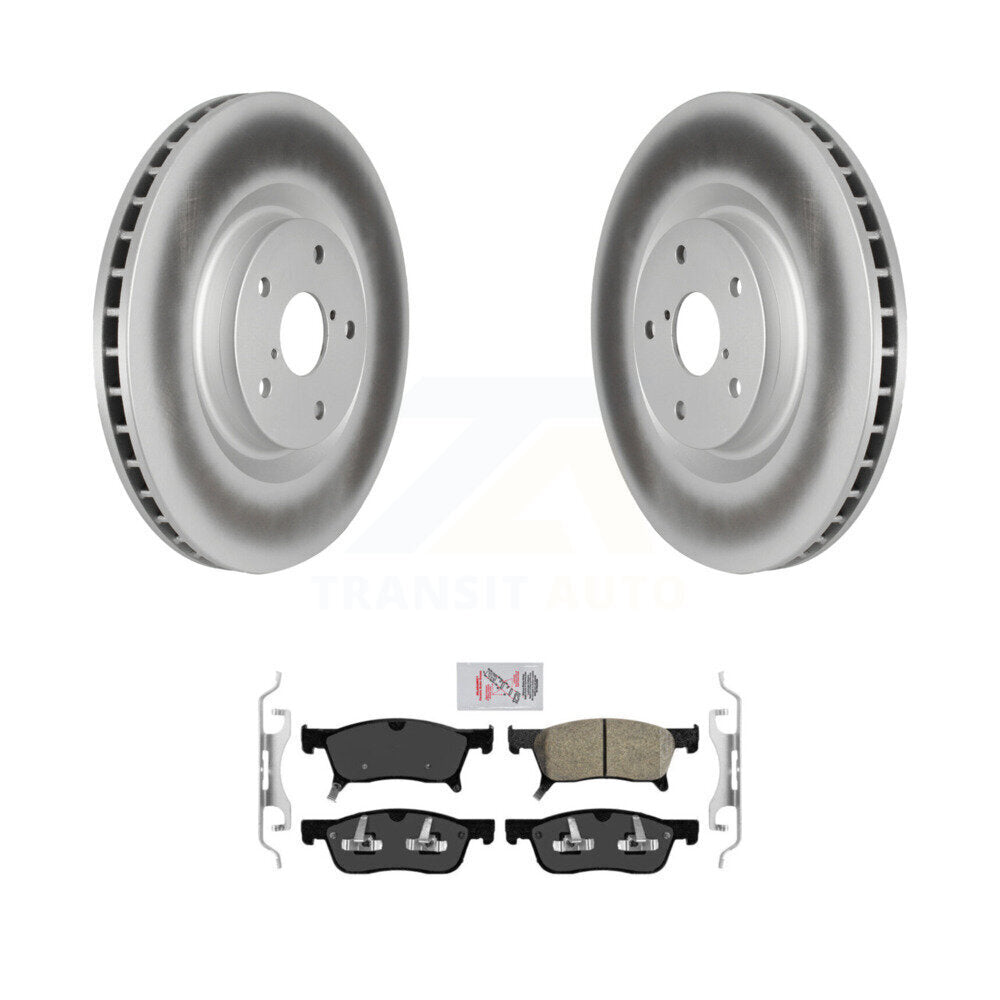 Front Coated Disc Brake Rotors And Ceramic Pads Kit For 2019-2024 Subaru Ascent KGA-100147