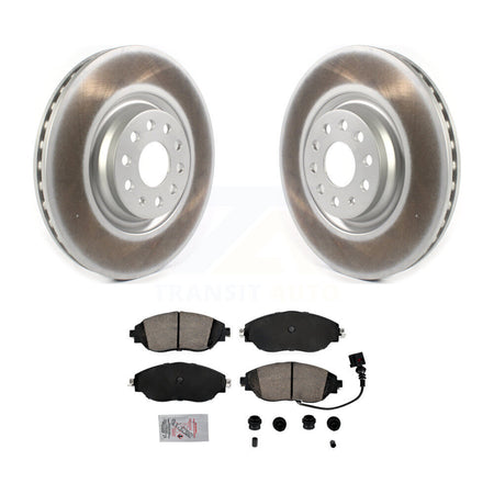 Front Coated Brake Rotor & Ceramic Pad Kit For Volkswagen Jetta Audi S3 A3 Quattro Arteon KGA-100150
