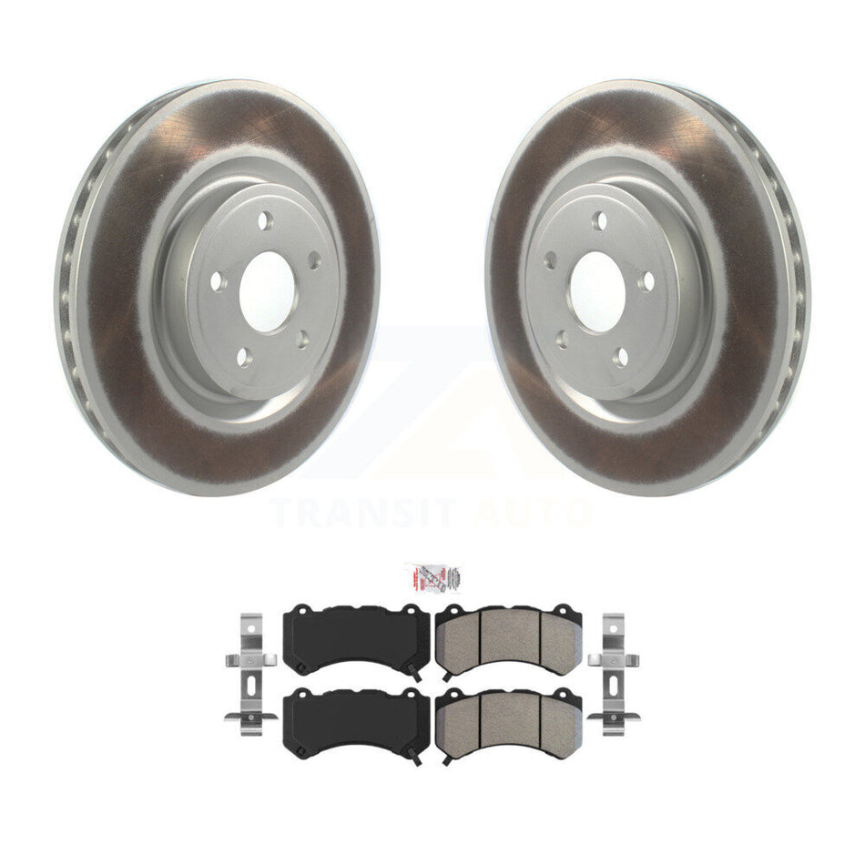 Front Coated Disc Brake Rotor Semi-Metallic Pad Kit For Jeep Grand Cherokee Dodge Durango KGA-100153