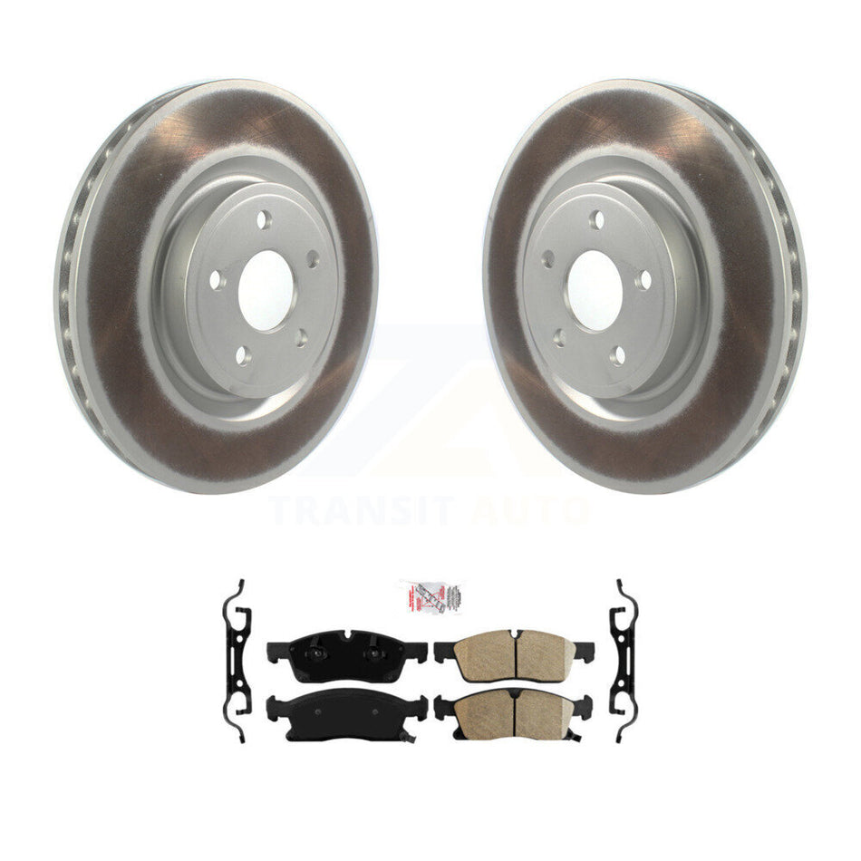 Front Coat Brake Rotors Ceramic Pad Kit For Dodge Durango With 380mm Diameter Rotor KGA-100154