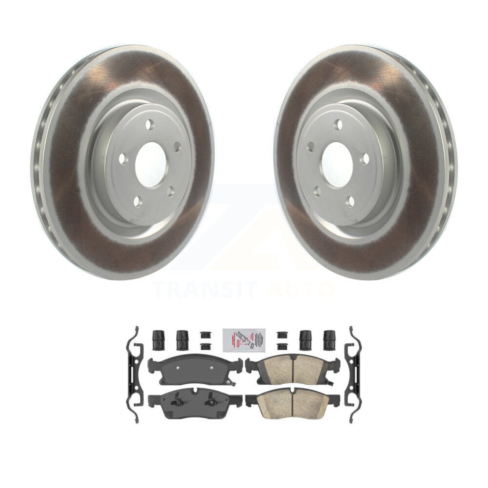 Front Coat Brake Rotors Ceramic Pad Kit For Dodge Durango With 380mm Diameter Rotor KGA-100157