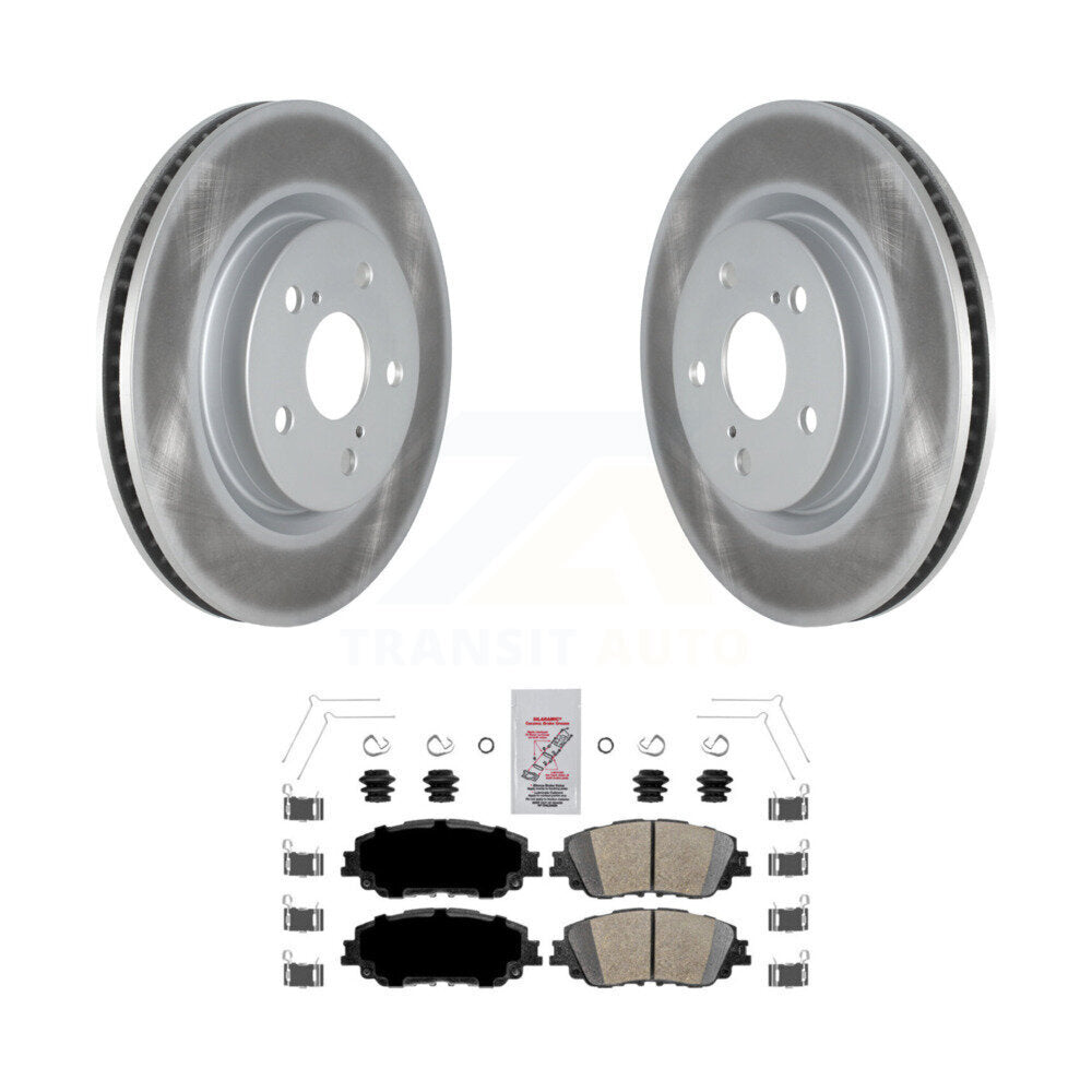 Front Coated Brake Rotors Ceramic Pad Kit For Toyota RAV4 Camry Corolla Cross Lexus Venza KGA-100160