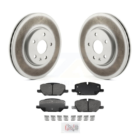Front Coated Disc Brake Rotors And Ceramic Pads Kit For Buick Envision Cadillac XT4 KGA-100205